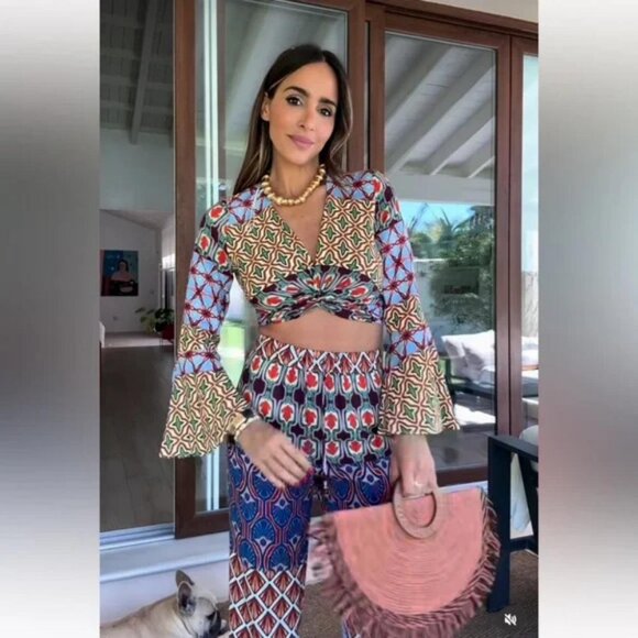 ZARA WOVEN FAN SHAPED BAG - Picture 9 of 14